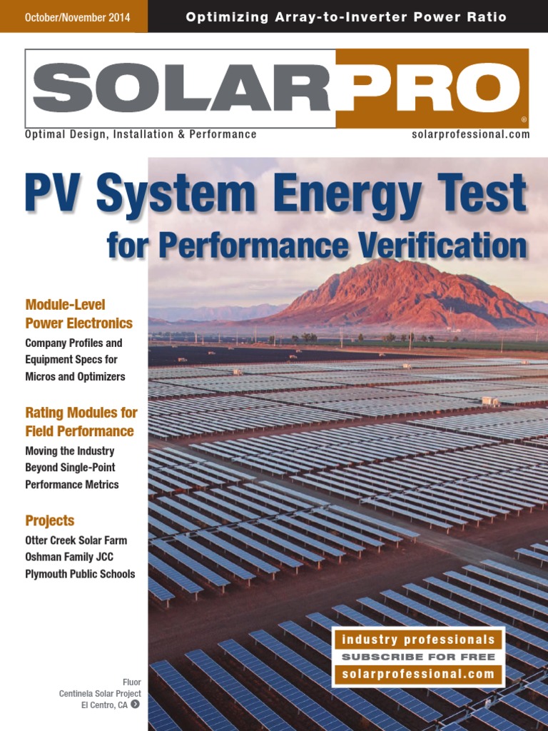 SP 7.6 PV System Energy Test | PDF | Photovoltaic System | Photovoltaics