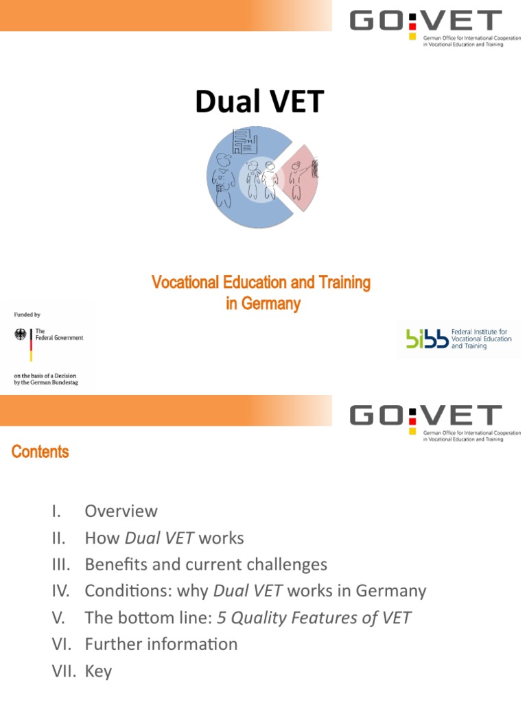 Germany VET System PDF Vocational Education Employment