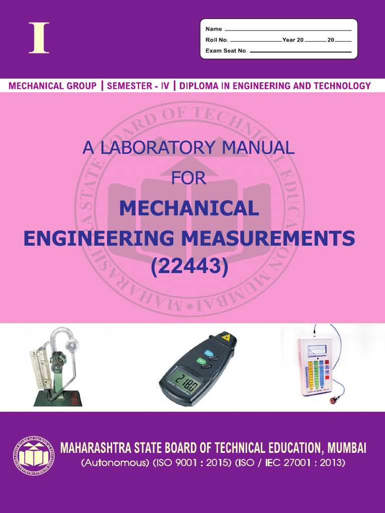 Mechanical Engineering Measurement Syllabus | PDF | Business ...