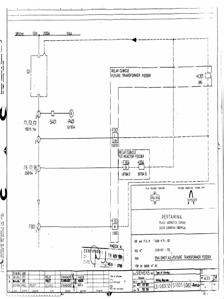 Schematic Diagram Switchgear A3.3 PDF