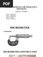 Engineering Metrology: Micro Project