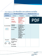 Mi Matriz de Vínculos Con Actores Sociales