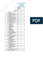 XI1 Online Test Science-D English Pranjal Nath