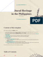 Cultural Heritage in The Philippines