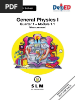 General Physics I: Quarter 1 - Module 1.1