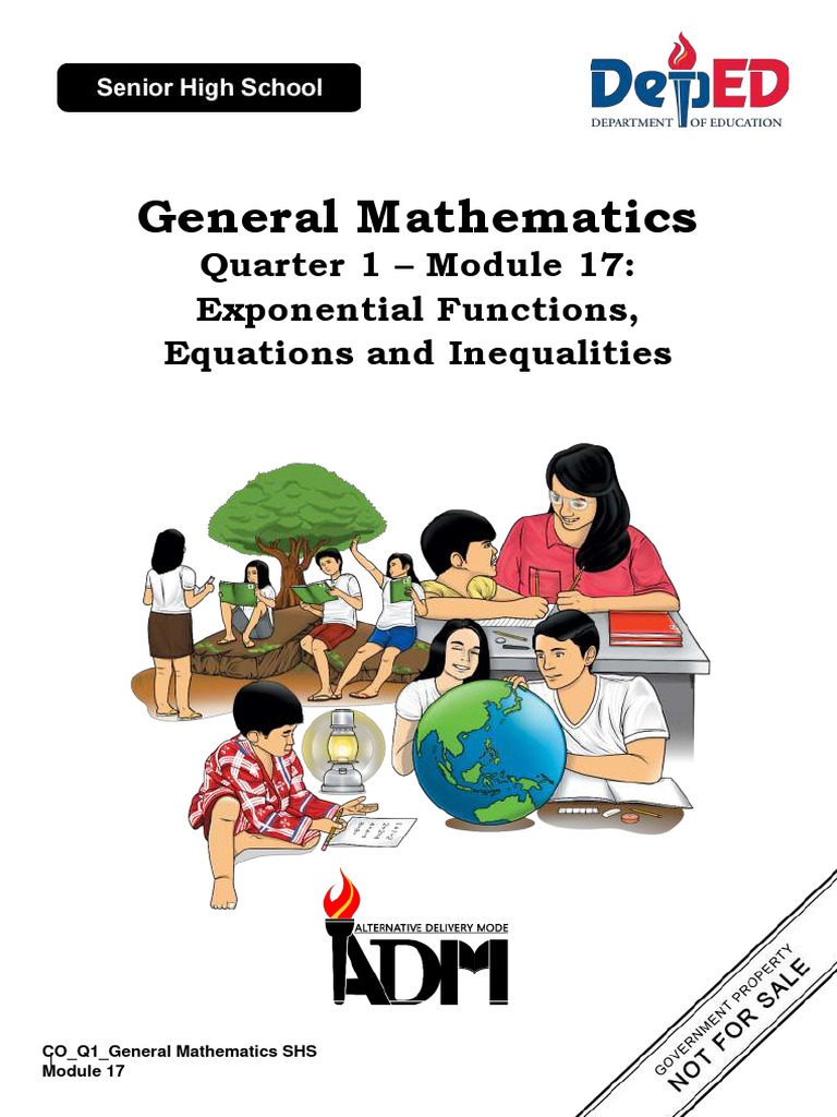 General Mathematics: Quarter 1 - Module 17: Exponential Functions ...