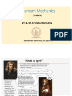 Quantum Mechanics: Dr. B. M. Krishna Mariserla