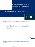 Métodos Cuantitativos para la Optimización de la Cadena de Suministro Semana  6 2021 -1