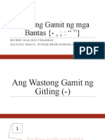 Wastong Gamit NG Mga Bantas