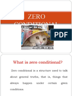 CONDITIONAL ZERO Presentation and Exercise