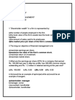Thamizhmani M DSPG20631021 Financial Management Assignment-3-Mcq