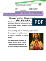 Ficha Informativa-Educacion Religiosa-Semana 4 - Iii Unidad-Sagrado Corazon de Jesus