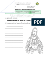 Ficha de Practica - Educacion Religiosa-Semana 4-Iii Unidad-Sagrado Corazon de Jesus