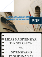 Pagsulat Sa Siyensya at Teknolohiya