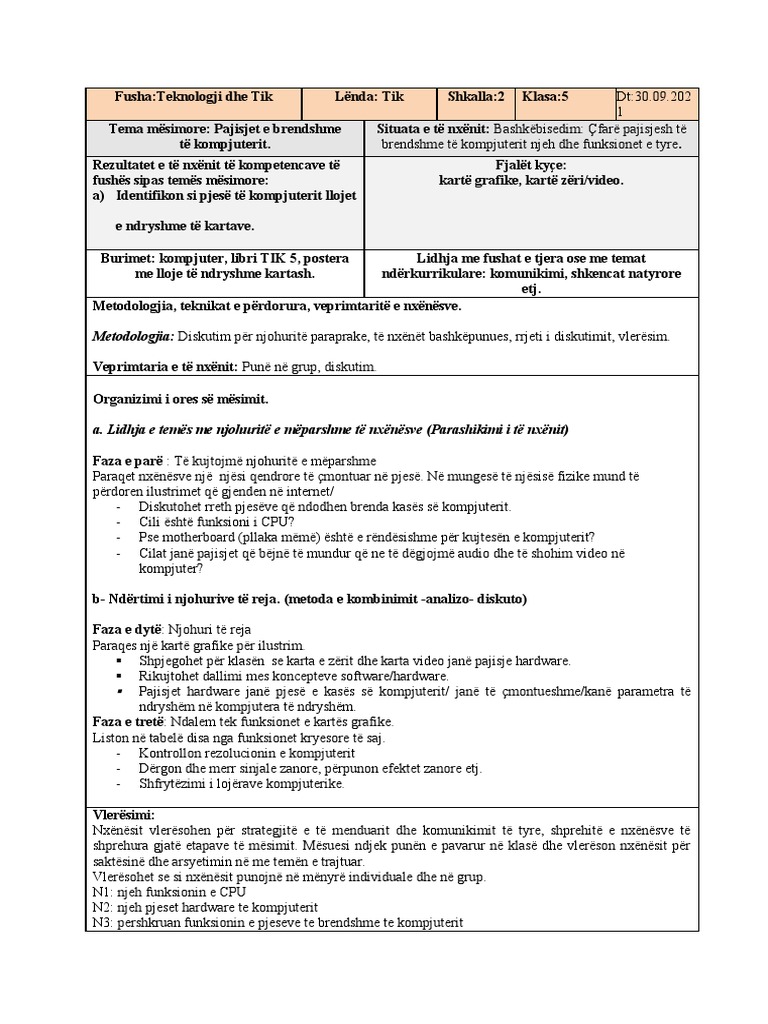 Tik 5 Tema 1 | PDF