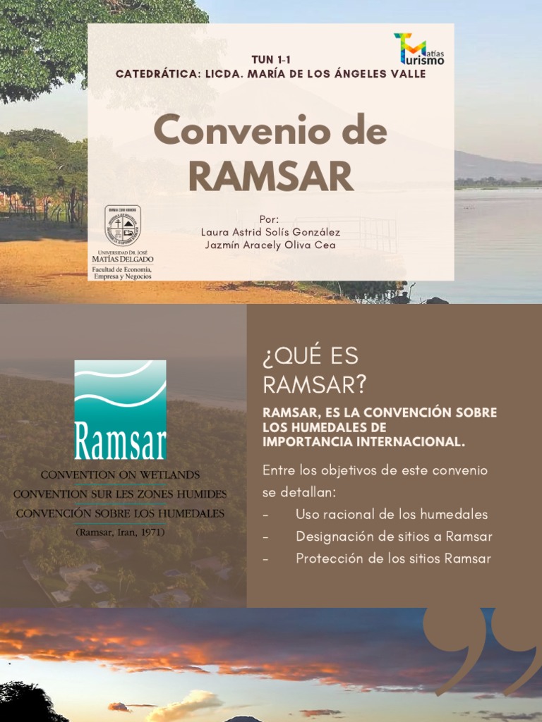 Convenio de RAMSAR | PDF | Agua | Humedal