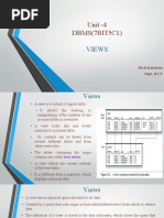 Dbms Unit4 Views