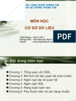 Chuong 1 - Tong Quan Ve CSDL