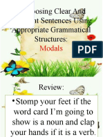 Composing Clear and Coherent Sentences Using Appropriate Grammatical Structures