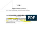 Home Helping Businesses To Succeed: Procuring Professional Business Plan Writing Services For Decades