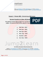 Jump2Learn Question Papers on Statistical Methods for BCA Exams