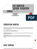 Resolusi Konflik Kearifan Lokal