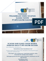 Panduan Pengambilan Video Ucapan Ulang Tahun Bankaltimtara