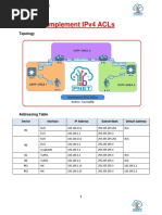 Implement Ipv4 Acls: Topology