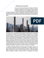 Refinación de gasolinas mediante adición de sustancias y control de propiedades