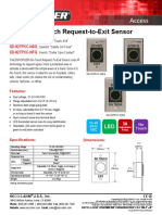 Indoor No-Touch Request-to-Exit Sensor: SD-927PKC-NEQ SD-927PKC-NSQ SD-927PKC-NFQ
