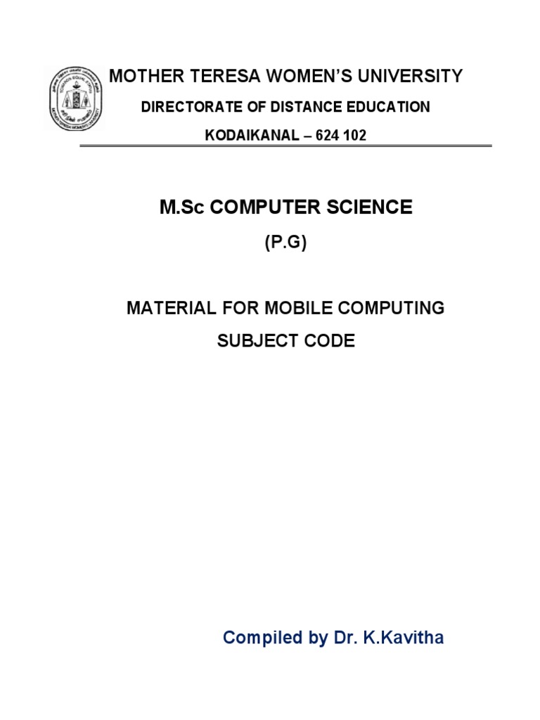 Mobile Computing Overview and Applications | PDF | Channel Access ...