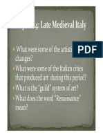 Chapter 14 Late Medieval Italy