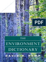 The Environment Dictionary 1183