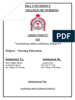 National Educational Policy