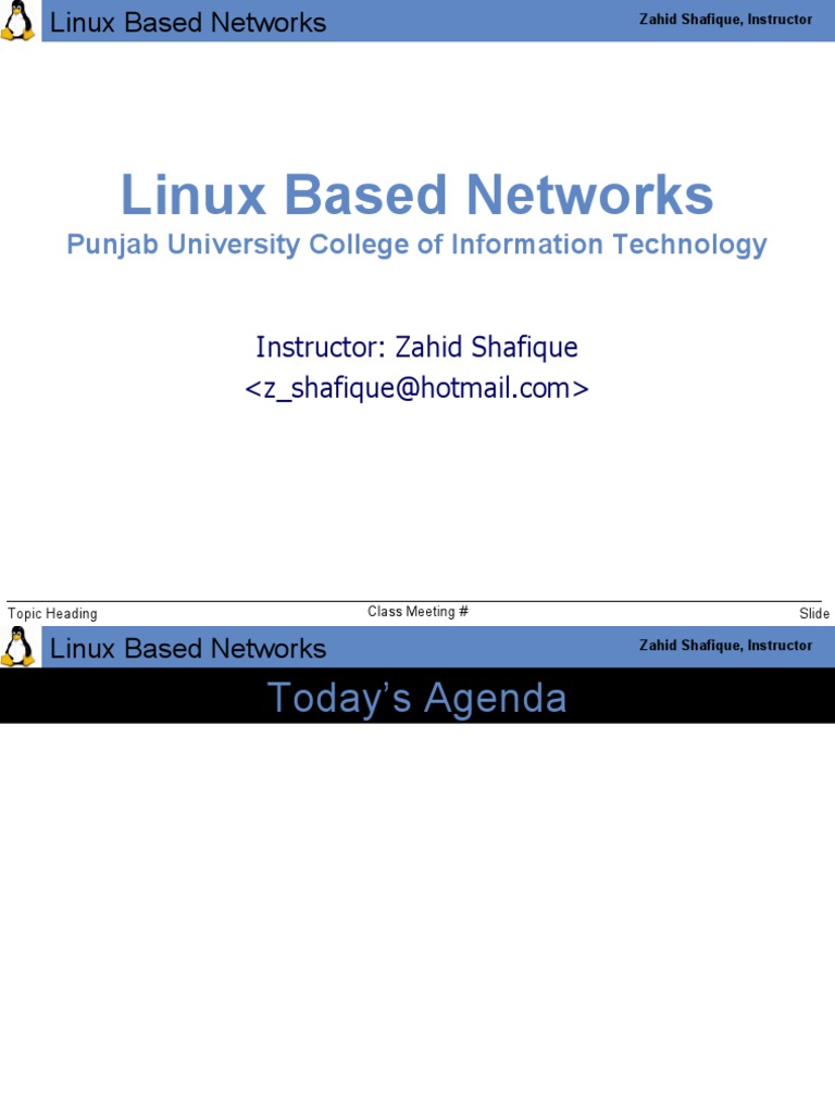 Overview of Linux Based Networks | PDF