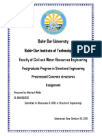 Presstresed Concrete Assignment-01