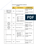 Timeline Kegiatan Kds 2021-2022