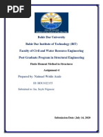 Finite Element Method in Structure Assignment-4