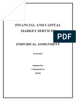 Financial and Capital Market Services: Individual Assignment