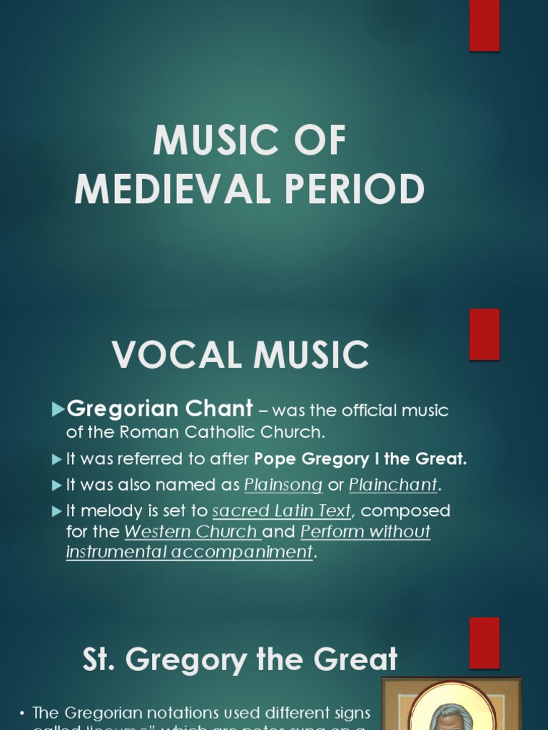 Vocal music of medieval period discount