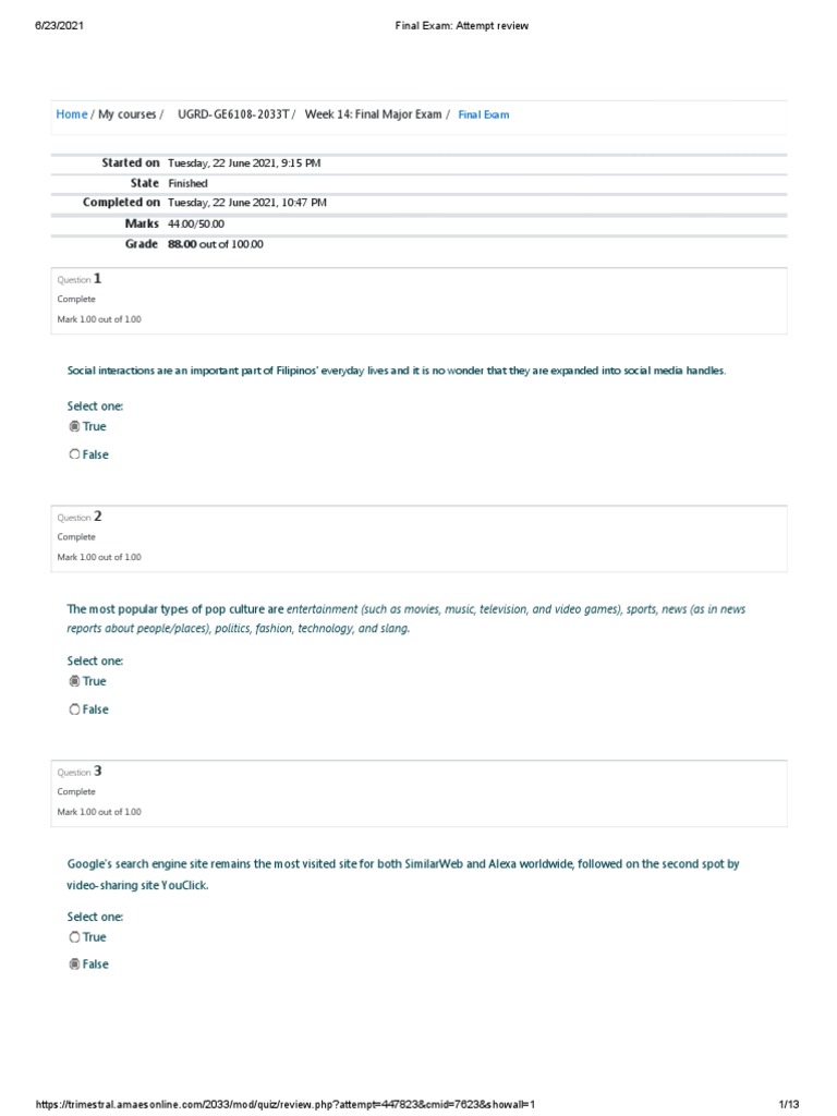 Pop Culture Final Exam Pdf Popular Culture Social Media