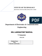 Verilog HDL Lab - ODD - 2019 - 20 LAB MANUAL