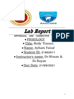 Body Tissues Lab Report Summary