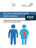 Pssru: The Costs of Perinatal Mental Health Problems