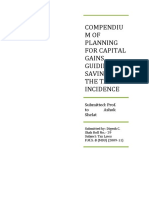 Compendium of Planning For Capital Gains Guiding The Savings in The Tax Incidence