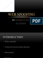 Web Spoofing: Avinash Kotni