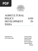 Download Types of Agricultural Policies by Digesh Shah SN53131940 doc pdf