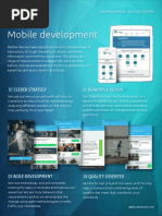 Mobile Development: 01 Clever Strategy 02 Beautiful Design