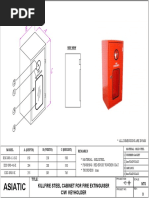 Killfire Cabinet For Fire Extinguisher With Keyholder