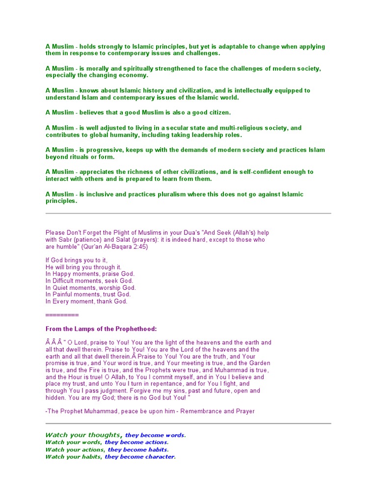 Modern Muslim Identity and Values | PDF | God | Prophets And Messengers ...